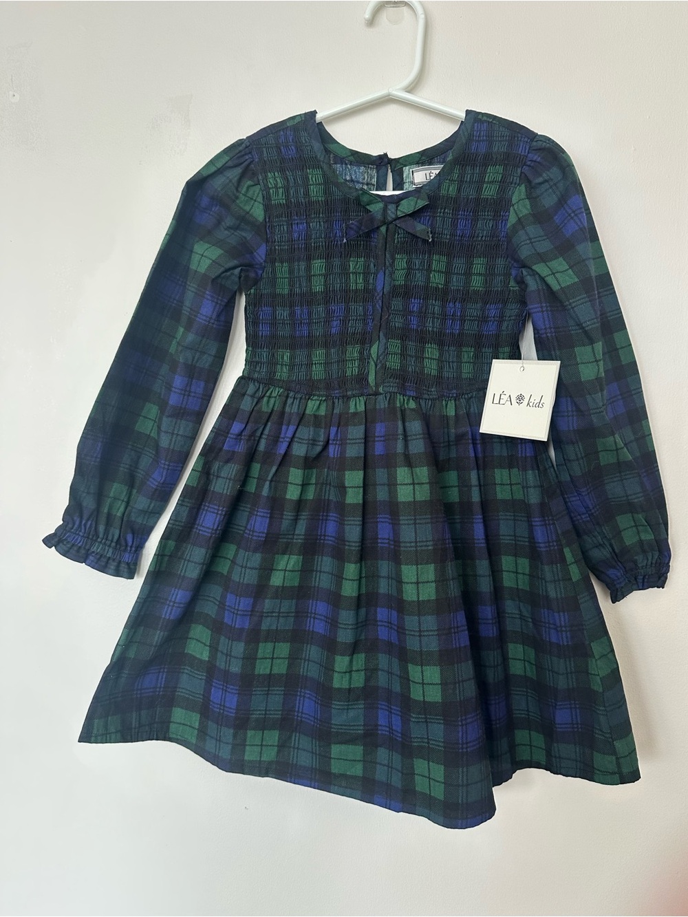 NWT Léa Kids Blackwatch Plaid Dress Size 3T 🍂🎄